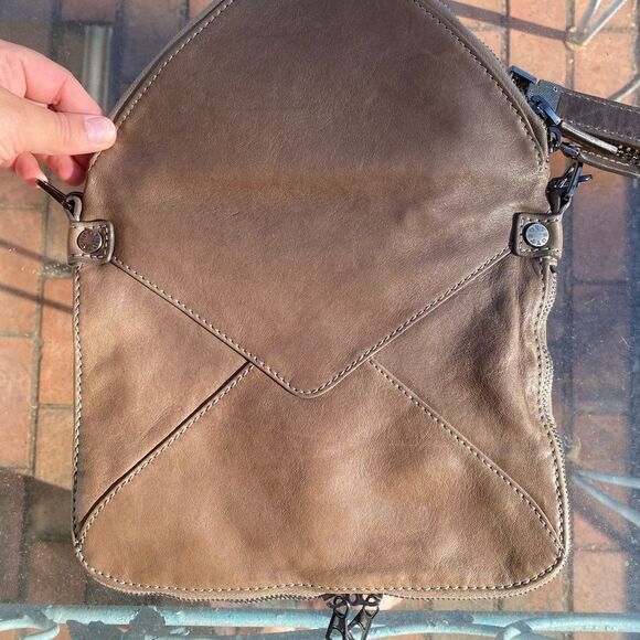 BOYY Python Embossed Leather Slash Crossbody Bag NWT - Picture 3 of 14